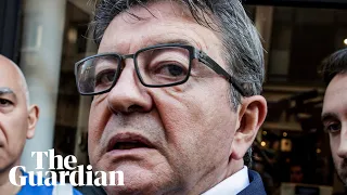 French leftwinger Jean-Luc Mélenchon reacts angrily to police raids