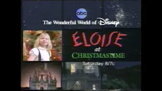 "Eloise at Christmastime" On the Wonderful World of Disney Commercial from 2003