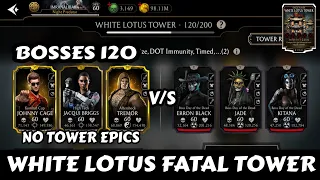 Fatal White Lotus Tower | 120 Bosses | Beat By Gold Team | Mk Mobile