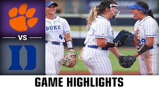 Clemson vs. Duke Softball Championship Highlights (2023)