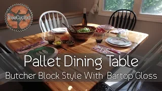 Dining Table Made From Pallets!