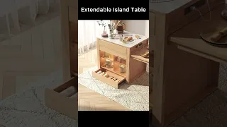 Kitchen Island With Extendable Table