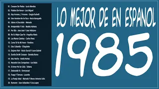 LO MEJOR DE 1985 EN ESPAÑOL Viejitas pero bonitas canciones romanticas 1985