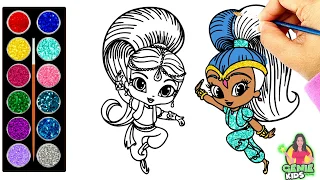 Drawing and Painting Shimmer and Shine