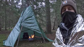 SFIDA SURVIVAL INVERNALE | 24 ORE SOLO NEL BOSCO con 30€ di ARTICOLI del BRICO #livioastorino