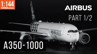 [EN SUB] Airbus A350-1000 XWB (Part 1/2) Airplane model assembly 1:144