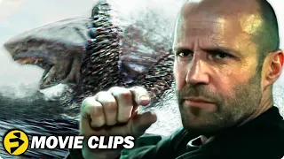 MEG 2: THE TRENCH (2023) 3 Clips | Jason Statham Megalodon Movie