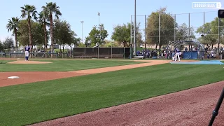 2020 Dodgers Spring Training: Clayton Kershaw faces prospect DJ Peters in live BP