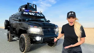 Off-Roading in a Custom SWAT Police Vehicle