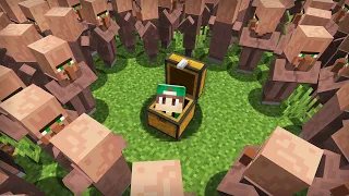 Я СПРЯТАЛСЯ В СУНДУКЕ ОТ ЖИТЕЛЕЙ В МАЙНКРАФТ | Риколит Minecraft