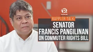 Rappler Talk: Kiko Pangilinan on commuter rights bill
