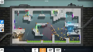 Bridge Constructor Portal Proficiency Level 20, No Stickman Fall, No Bridge Collapse Solution.