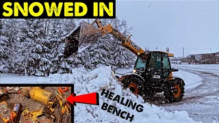 STORM BRINGS SNOW | THE HEALING BENCH | MISERABLE #CRAWFORDFARMS #214