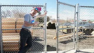 Shucks! Adding A Gate To Existing Chain Link Fence