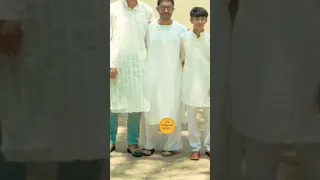 Aamir Khan with son Junaid & Azad Outside His House For EID Celebration #shorts #amirkhan #eid