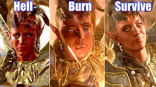 Baldur's Gate 3 - All Karlach Origin Endings (Hell, Burn, Survive)