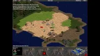 Babylon vs 7 Hardest. Random map. Small Islands. Part 1 - Survival. Age of Empires.