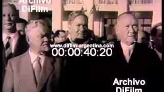 DiFilm - Part of Moscow Chancellor Konrad Adenauer 1955