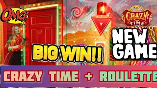 CRAZY TIME MEETS ROULETTE | HUGE WIN IN RED DOOR ROULETTE