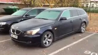Bmw 530d LCI winter cold startup -8'C with 320 000 km