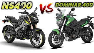 Bajaj Pulsar Ns400 VS Dominar 400 💥| On Road Price? | Mileage | Top Speed | New Pulsar Ns400 2024