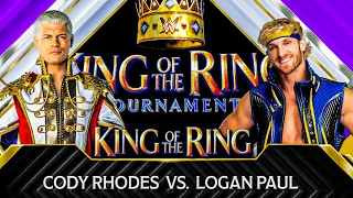 WWE 2K24 - Cody Rhodes vs Logan Paul | King of the Ring | Gameplay