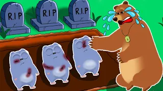 Poor The Bear - Lemmings, I MISS YOU!! Sad Story Grizzy & The Lemmings Animation