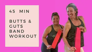 45 minute Butts  and Guts Workout | Booty and Abs