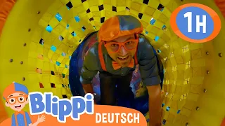 Blippi besucht einen Indoor-Spielplatz | Blippi Deutsch | Abenteuer und Videos für Kinder