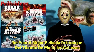 De Peor A Mejor Pelicula De El Ataque Del Tiburon De Multiples Cabezas | Pelivideos Oficial