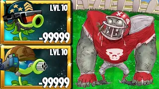 PvZ 2 Challenge - 100 Plant Max Level Vs 3 All Star Zombie 3000 HP -Who will Win?