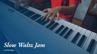 slow waltz jam (b flat major) - piano cover