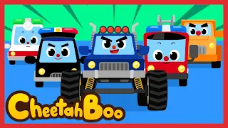 [New Car 😎 ] #Cheetahboo Car Songs Compilation | monster truck | nursery rhymes | kids song