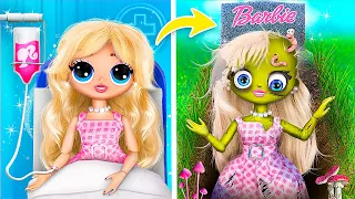 Barbie se Tornou uma Garota Zumbi / 33 Surpresas DIYs LOL OMG