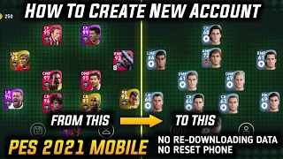 Pes 2021 Mobile | How To Create New Account