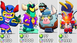 ALL NEW UPCOMING SKINS PRICE (GEMS + BLING) BRAWL STARS - SEASON 20