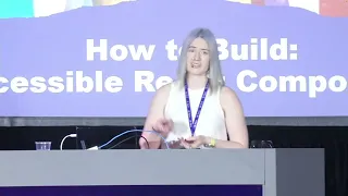 "How to Build Accessible React Components" by Catherine Johnson at #RemixConf 2023 💿