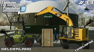 Building BIOGAS PLANT and BALE STORAGE | Animals on Gelderland | Farming Simulator 22 | Episode 33