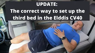 The CORRECT way to set up the single third bed in the Elddis CV40!