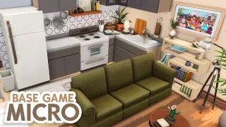 Base Game Micro Apartment // The Sims 4 Speed Build: Apartment Renovation