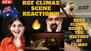 KGF CLIMAX SCENE REACTION By an AUSTRALIAN Couple | *KANNADA* | Full KGF CLIMAX FIGHT Scene Reaction