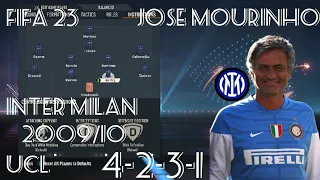 FIFA 23 Jose Mourinho Inter Milan 2009/10 UCL Tactics