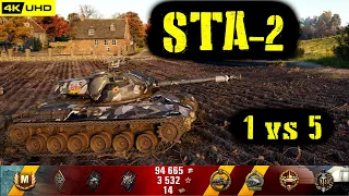 World of Tanks STA-2 Replay - 9 Kills 6.1K DMG(Patch 1.6.1)