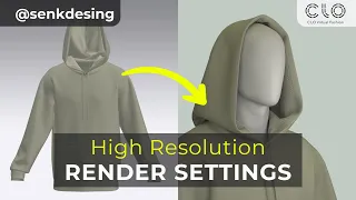 How I render in Clo 3D | High Resolution Render, Image Properties, Lighting, Post Editing