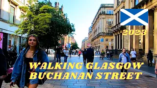 Exploring the Vibrant Energy of Glasgow: Strolling Down Buchanan Street - 4K Walking Tour Glasgow