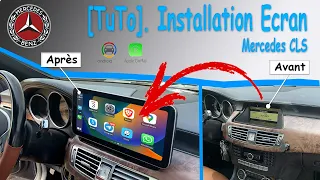 Installer écran Android Mercedes cls, cla CarPlay android auto.