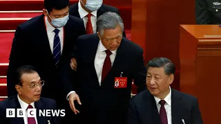 Why China’s ex-leader was escorted out of Communist Party congress - BBC News