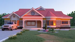 BEAUTIFUL MODERN 4 BEDROOM BUNGALOW HOUSE DESIGN