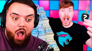 REACCIONANDO A ''¿Qué Prefieres? Ganar $100,000 o esta Llave Misteriosa'' - MrBeast