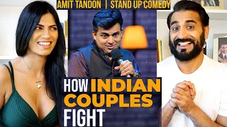 HOW INDIAN COUPLES FIGHT | Amit Tandon Stand-Up Comedy | Netflix India REACTION!!